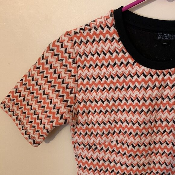 TopShop Chevron Bodycon Dress - Picture 2 of 6